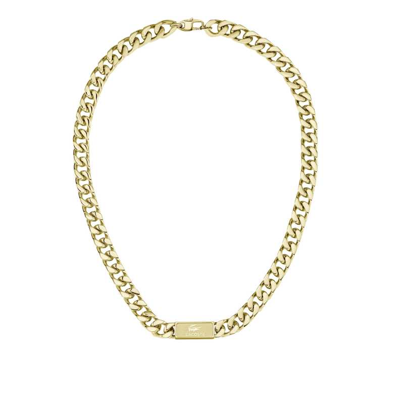 Pozlacený náhrdelník pro muže Backhand 2040434 Lacoste Pozlacený náhrdelník pro muže Backhand 2040434 Lacoste