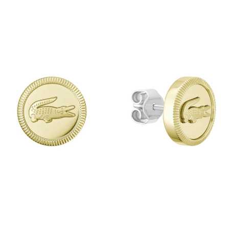 Pozlacené náušnice s krokodýlem Memento 2040422 Lacoste