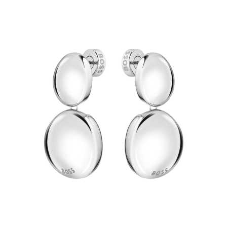 Módní visací náušnice z oceli Nugget 1580718 Hugo Boss