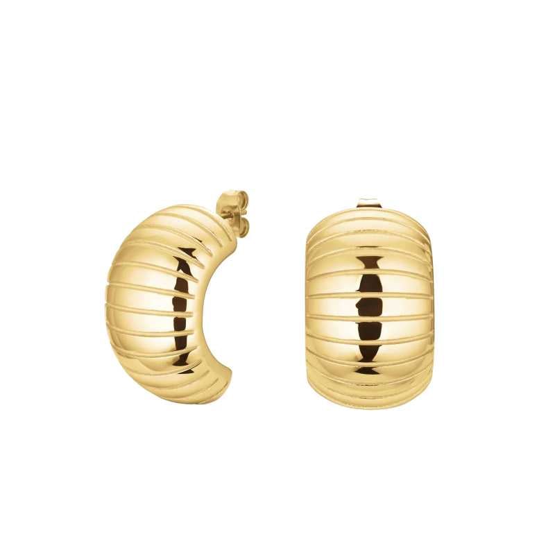 Stylové pozlacené půlkruhové náušnice JESEG-J968 Rosefield Stylové pozlacené půlkruhové náušnice JESEG-J968 Rosefield