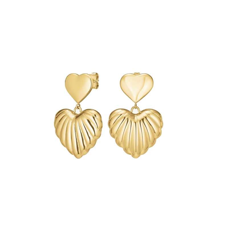 Módní pozlacené visací náušnice Srdce JEDHG-J984 Rosefield Módní pozlacené visací náušnice Srdce JEDHG-J984 Rosefield