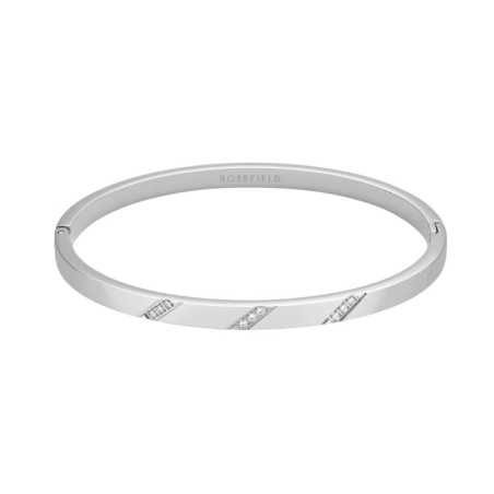 Elegantní pevný náramek s krystaly JBLCS-J1044 Rosefield