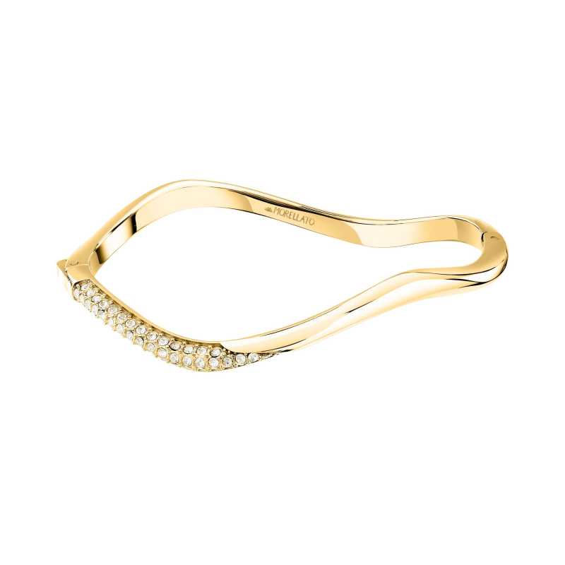 Pevný vlnitý náramek s krystaly Design SAYP19 Morellato / Průměr: 5,6 cm Pevný vlnitý náramek s krystaly Design SAYP19 Morellato / Průměr: 5,6 cm