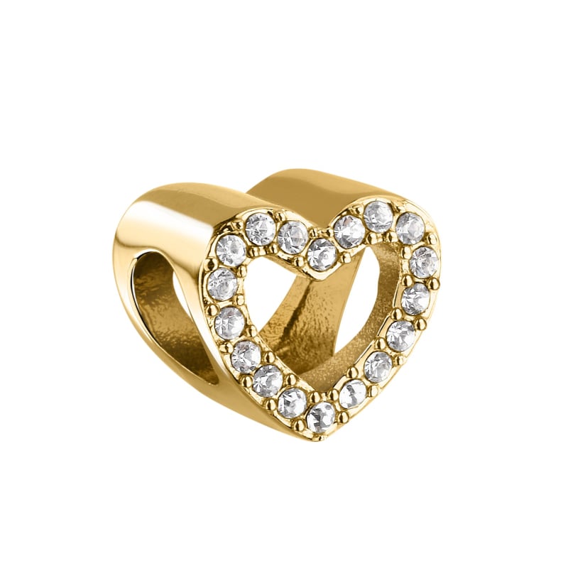 Pozlacený korálek ve tvaru srdce s krystaly Drops SCZ1386 Morellato Pozlacený korálek ve tvaru srdce s krystaly Drops SCZ1386 Morellato