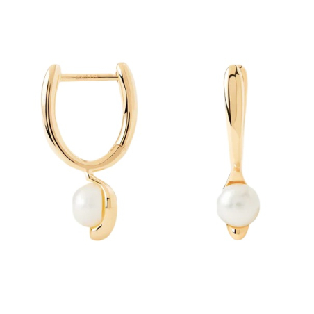 Pozlacené náušnice s perlami La Perla Mini AR01-E69-U Pdpaola