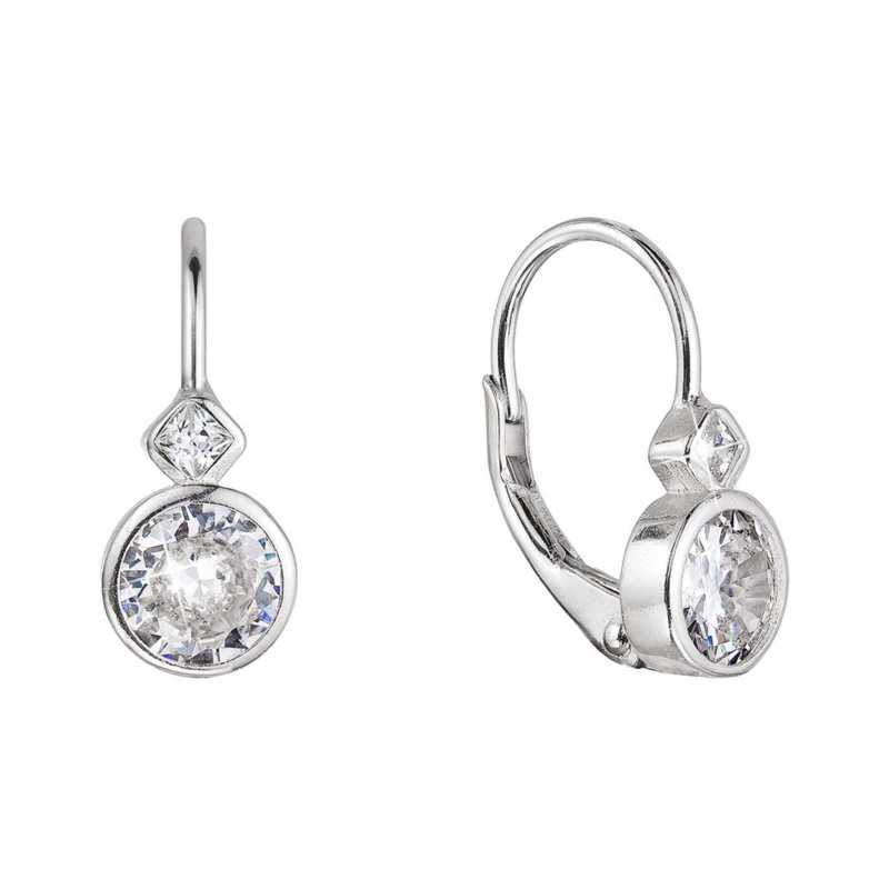 Krásné dívčí náušnice se zirkony 11479.1 crystal Evolution Group