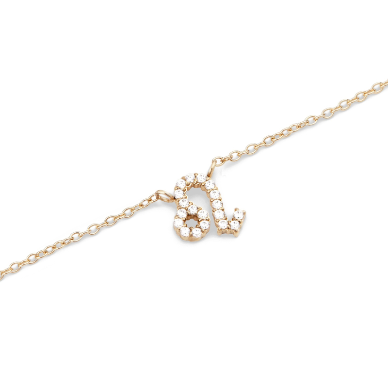 Stylový pozlacený náhrdelník znamení Lev Crystal Zodiac DW00400923 Daniel Wellington Stylový pozlacený náhrdelník znamení Lev Crystal Zodiac DW00400923 Daniel Wellington