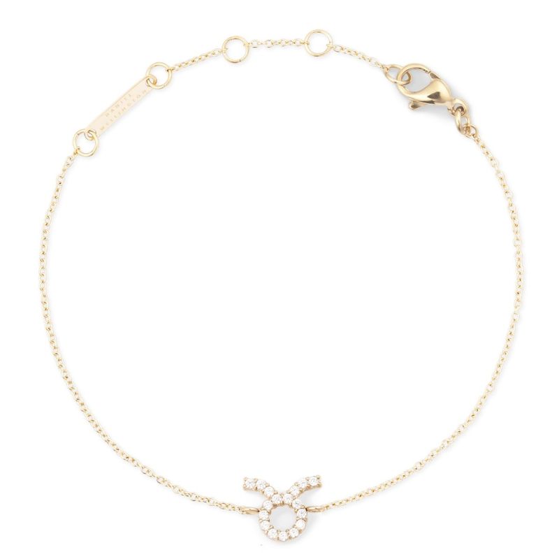 Pozlacený řetízkový náramek znamení Býk Crystal Zodiac DW00400908 Daniel Wellington