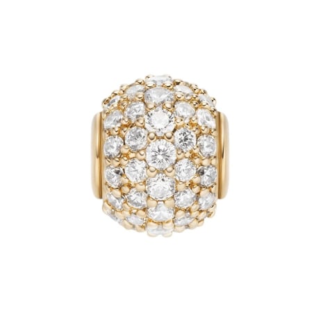 Půvabný pozlacený korálek s krystaly DW00400437 Daniel Wellington