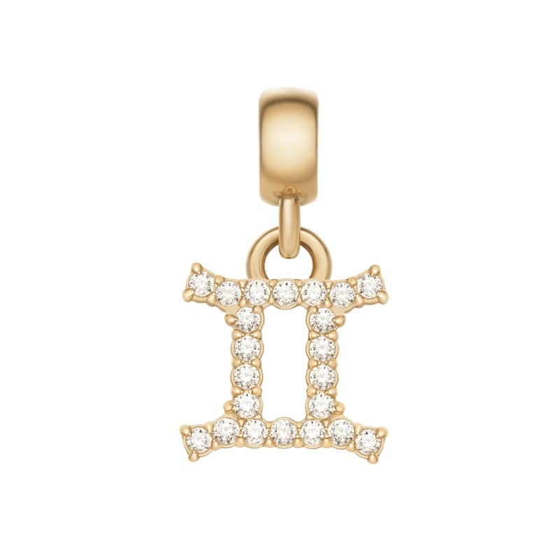 Pozlacený přívěsek s krystaly Blíženci Crystal Zodiac DW00400758 Daniel Wellington Pozlacený přívěsek s krystaly Blíženci Crystal Zodiac DW00400758 Daniel Wellington