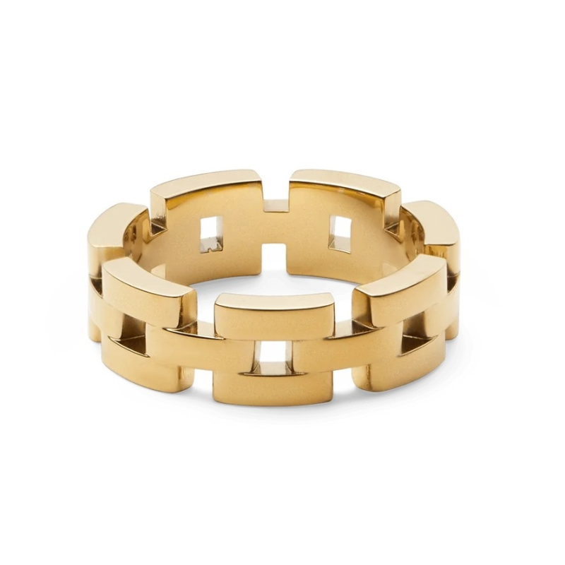 Stylový pozlacený prsten 3-Link DW0040099 Daniel Wellington / Obvod: 60 mm - 60 mm Stylový pozlacený prsten 3-Link DW0040099 Daniel Wellington / Obvod: 60 mm - 60 mm