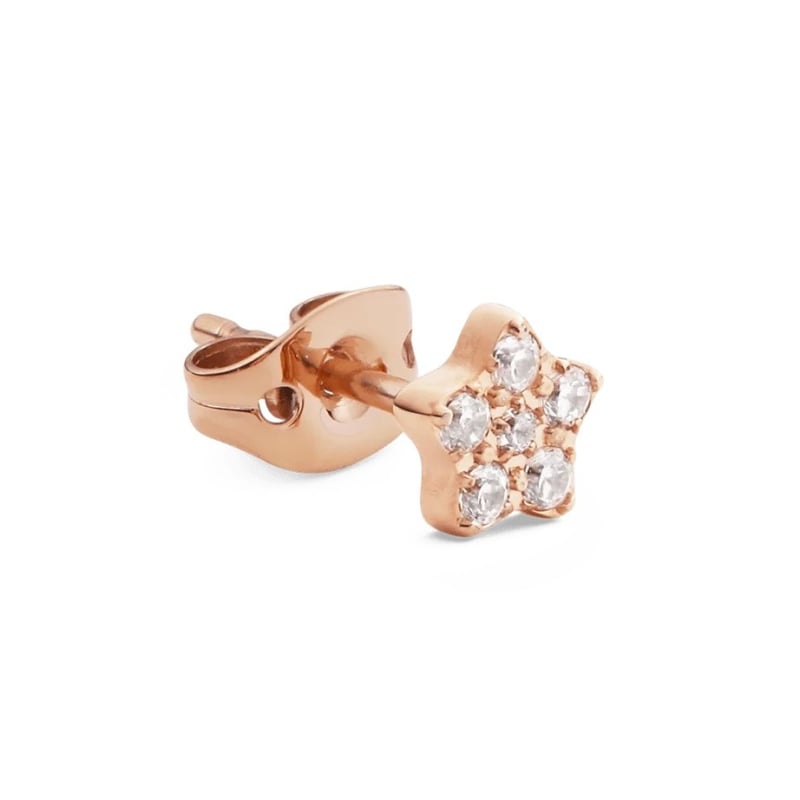 Bronzová single náušnice Hvězda s krystaly DW00400854 Daniel Wellington