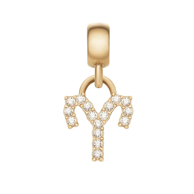 Pozlacený přívěsek s krystaly Beran Crystal Zodiac DW00400755 Daniel Wellington