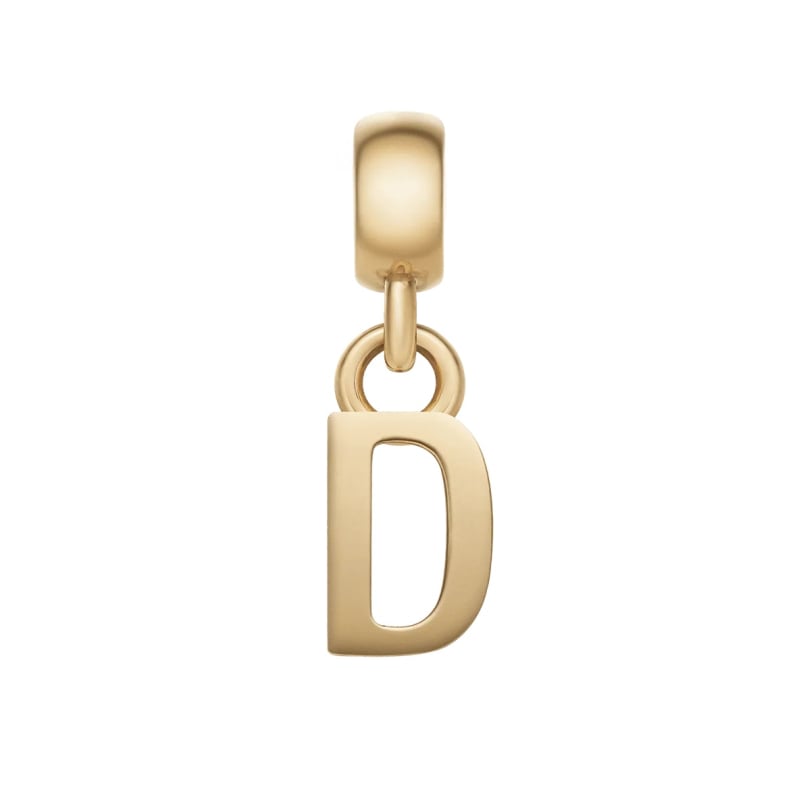 Pozlacený přívěsek písmeno "D" Charms DW00400487 Daniel Wellington Pozlacený přívěsek písmeno "D" Charms DW00400487 Daniel Wellington