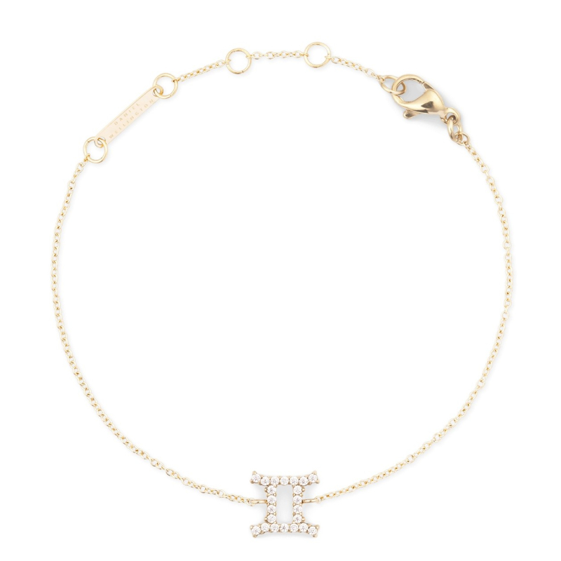 Pozlacený řetízkový náramek znamení Blíženci Crystal Zodiac DW00400909 Daniel Wellington