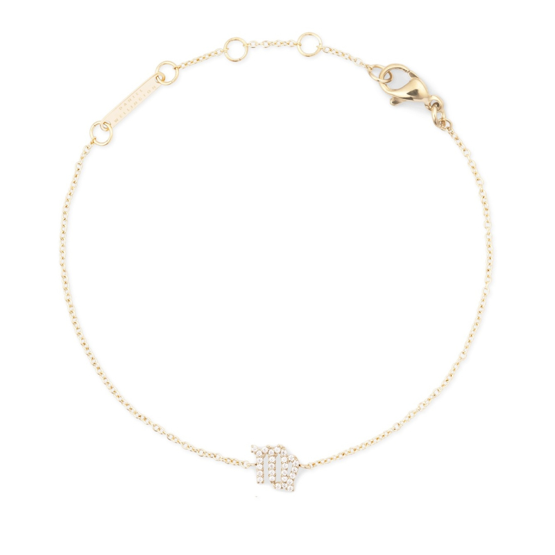 Pozlacený řetízkový náramek znamení Panna Crystal Zodiac DW00400912 Daniel Wellington