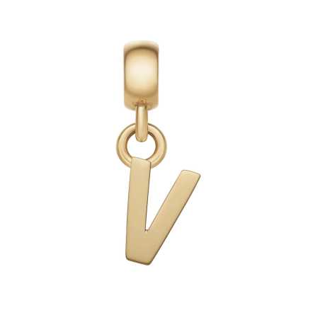 Pozlacený přívěsek písmeno "V" Charms DW00400505 Daniel Wellington