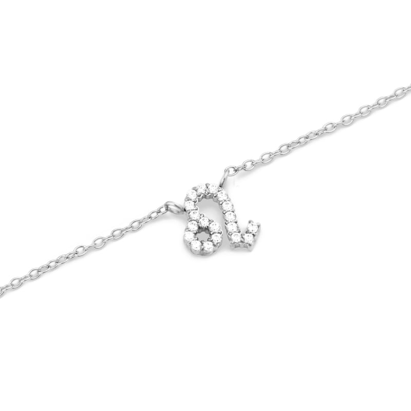 Nadčasový ocelový náhrdelník znamení Lev Crystal Zodiac DW00400947 Daniel Wellington