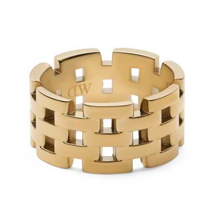 Úchvatný pozlacený prsten z oceli 5-Link DW0040100 Daniel Wellington / Obvod: 62 mm - 62 mm