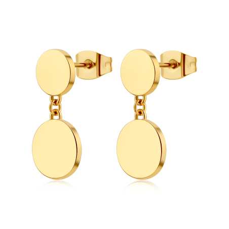 Visací náušnice s kruhovými přívěsky Elysium SUM22 S Agapo