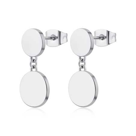Ocelové náušnice s kruhovými přívěsky Elysium SUM21 S Agapo
