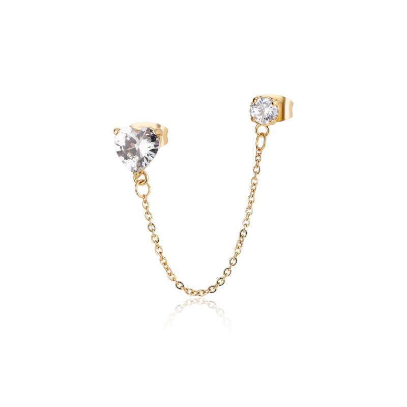 Luxusní dámská single náušnice Dazzly SDZ140 S Agapo