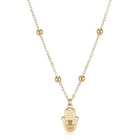 Luxusní náhrdelník Hamsa / Ruka Fátimy Witch SWH08 S Agapo