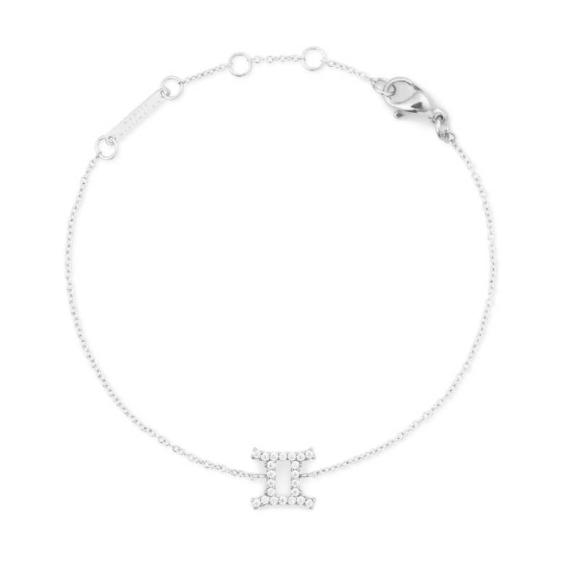 Ocelový řetízkový náramek znamení Blíženci Crystal Zodiac DW00400933 Daniel Wellington