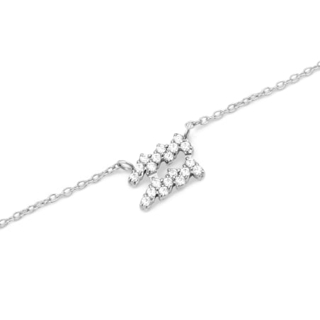 Slušivý ocelový náhrdelník znamení Vodnář Crystal Zodiac DW00400953 Daniel Wellington