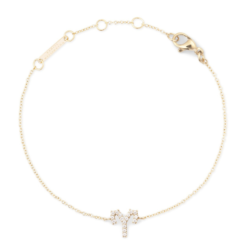 Pozlacený řetízkový náramek znamení Beran Crystal Zodiac DW00400907 Daniel Wellington