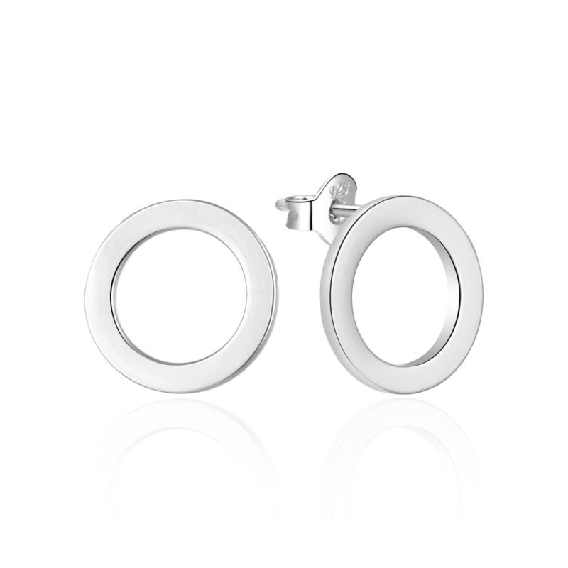 Minimalistické stříbrné náušnice AGT-E235P Agato