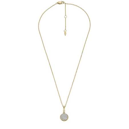 Pozlacený dámský náhrdelník Hazel JOF01038710 (řetízek, přívěsek) Fossil