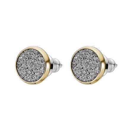 Blyštivé pozlacené náušnice pecky Hazel JOF01039710 Fossil