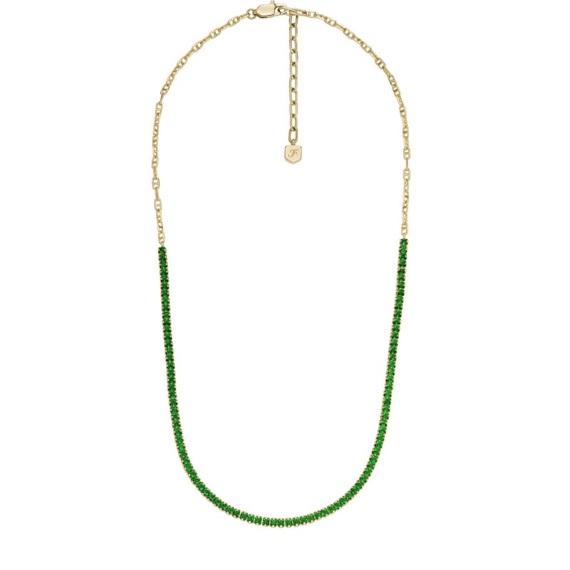 Pozlacený tenisový řetízek Heritage D-Link JA7270710 Fossil Pozlacený tenisový řetízek Heritage D-Link JA7270710 Fossil