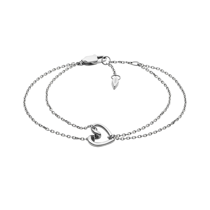 Půvabný dvojitý náramek z oceli Sawyer JOF00615040 Fossil Půvabný dvojitý náramek z oceli Sawyer JOF00615040 Fossil