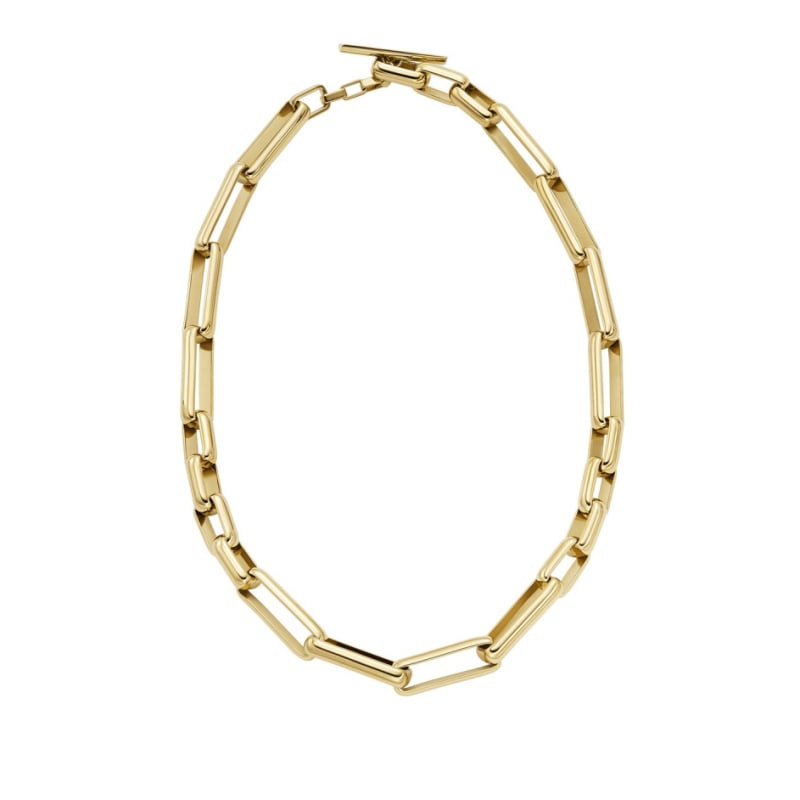 Masivní pozlacený náhrdelník Archival Core JOF00971710 Fossil Masivní pozlacený náhrdelník Archival Core JOF00971710 Fossil