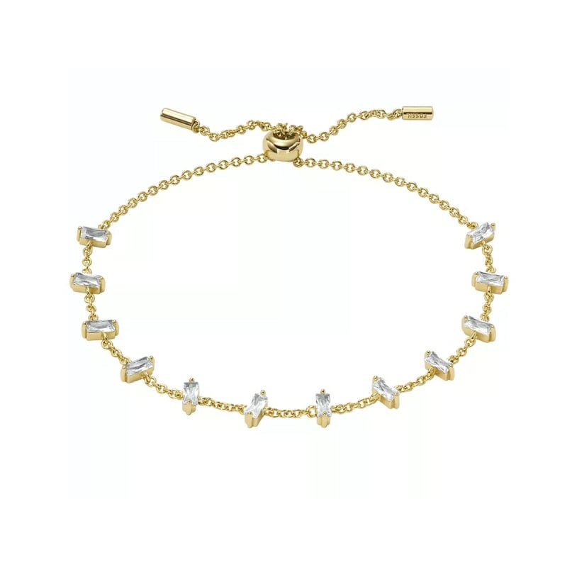 Elegantní pozlacený náramek z mosazi Hazel JOA00719710 Fossil