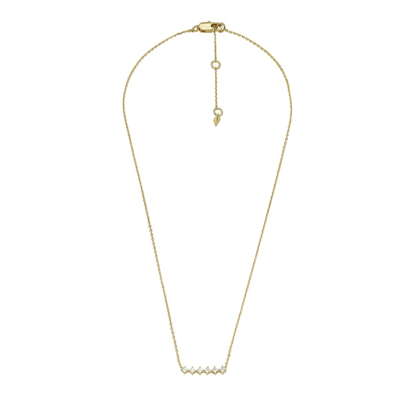 Pozlacený náhrdelník se zirkony Hazel JOA00811710 Fossil Pozlacený náhrdelník se zirkony Hazel JOA00811710 Fossil