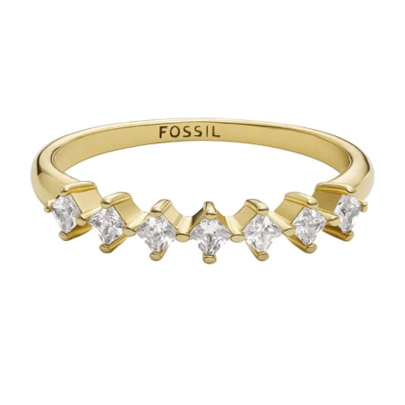 Elegantní pozlacený prsten Hazel JOA00814710 Fossil / Obvod: 57 mm - 57 mm