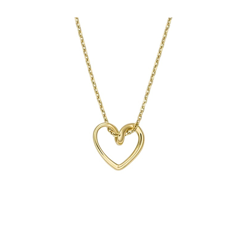 Pozlacený náhrdelník se srdíčkem Sawyer JOF00928710 (řetízek, přívěsek) Fossil Pozlacený náhrdelník se srdíčkem Sawyer JOF00928710 (řetízek, přívěsek) Fossil