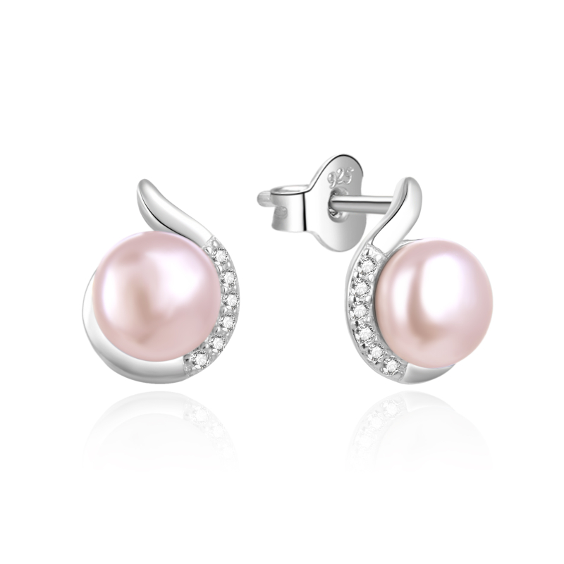 Elegantní stříbrné náušnice s pravou perlou a zirkony AGT-E219PW-PPI Agato Elegantní stříbrné náušnice s pravou perlou a zirkony AGT-E219PW-PPI Agato