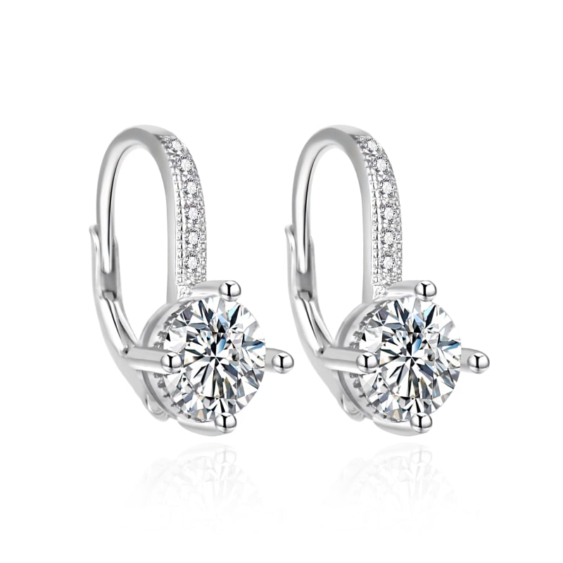 Blyštivé stříbrné náušnice se zirkony AGT-E222LW Agato Blyštivé stříbrné náušnice se zirkony AGT-E222LW Agato