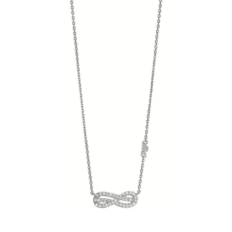 Nadčasov stříbrný náhrdelník s kubickými zirkony EG3597040 Emporio Armani