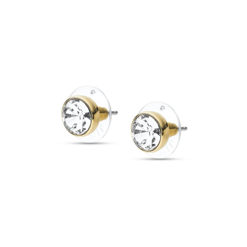 Pozlacené náušnice pecky s krystalem JOA00668710 Fossil