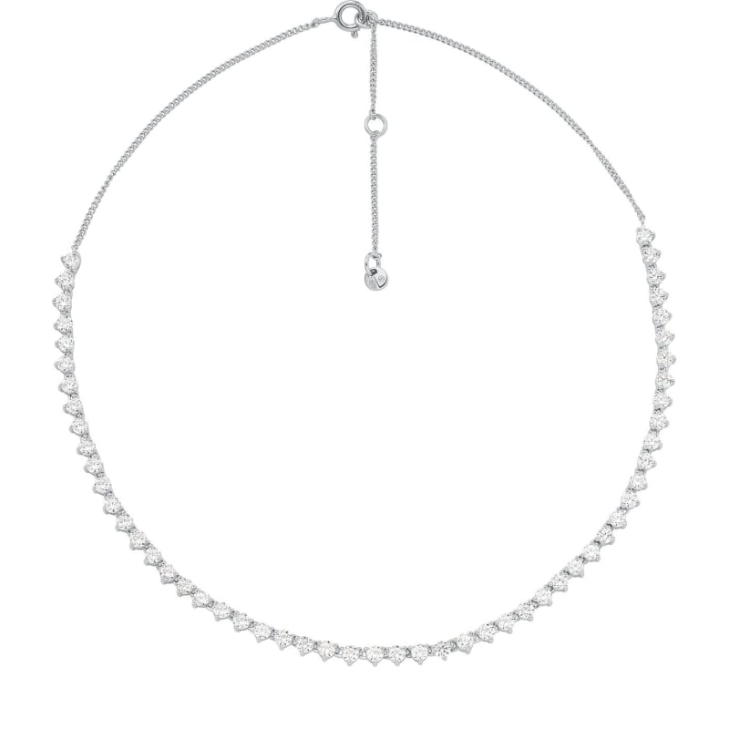 Luxusní stříbrný náhrdelník se zirkony Tennis MKC1612AN040 Michael Kors