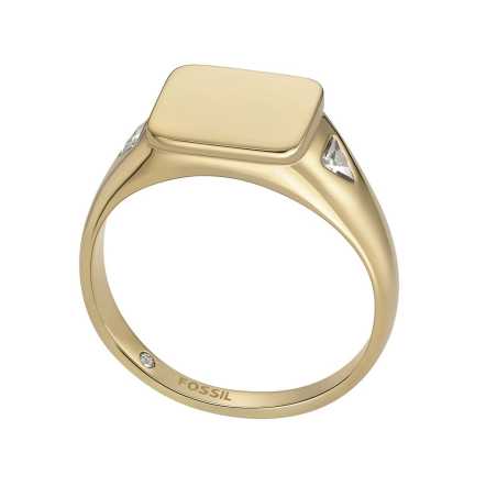 Pozlacený dámský prsten z oceli Ellis JF04791710 Fossil / Obvod: 57 mm - 57 mm