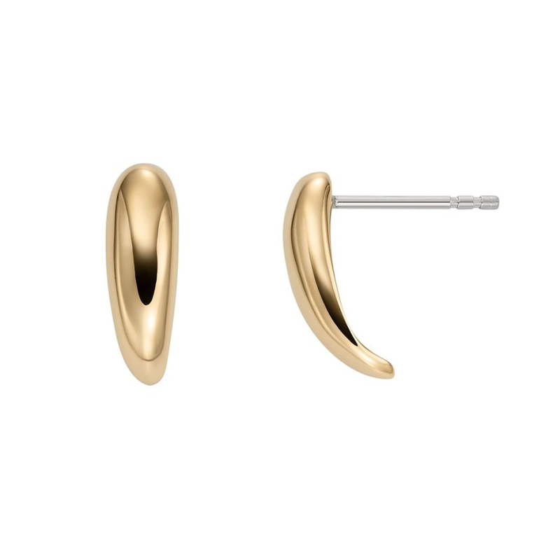 Půvabné pozlacené náušnice Anja Pebble SKJ1857710 Skagen