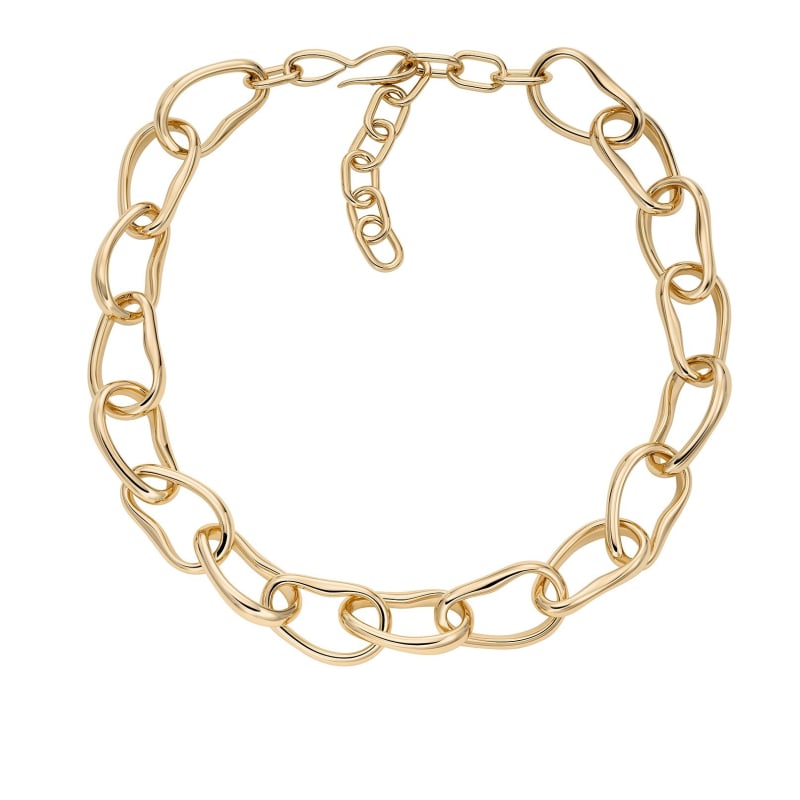 Masivní pozlacený náhrdelník Anja Pebble SKJ5008710 Skagen