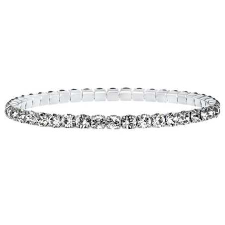 Elastický tenisový náramek s čirými krystaly Aura 22270.CRY.E Crystalp