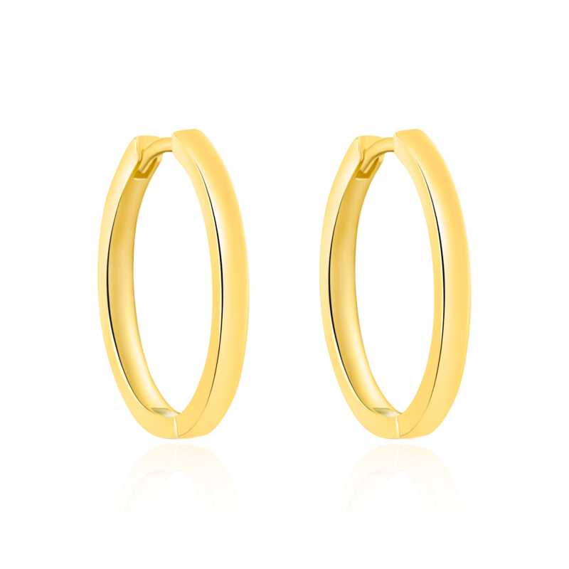 Pozlacené kruhové náušnice AGT-E251K-GOLD Agato